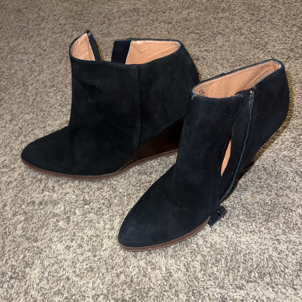 Halogen booties. Black. 8.5. Only worn a few times.